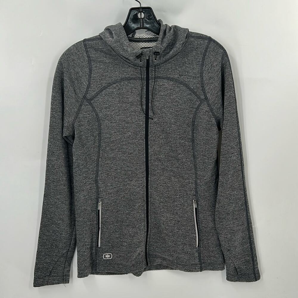 Ogio Women's Endurance Gray Activewear Full Zip Hoodie Size Medium